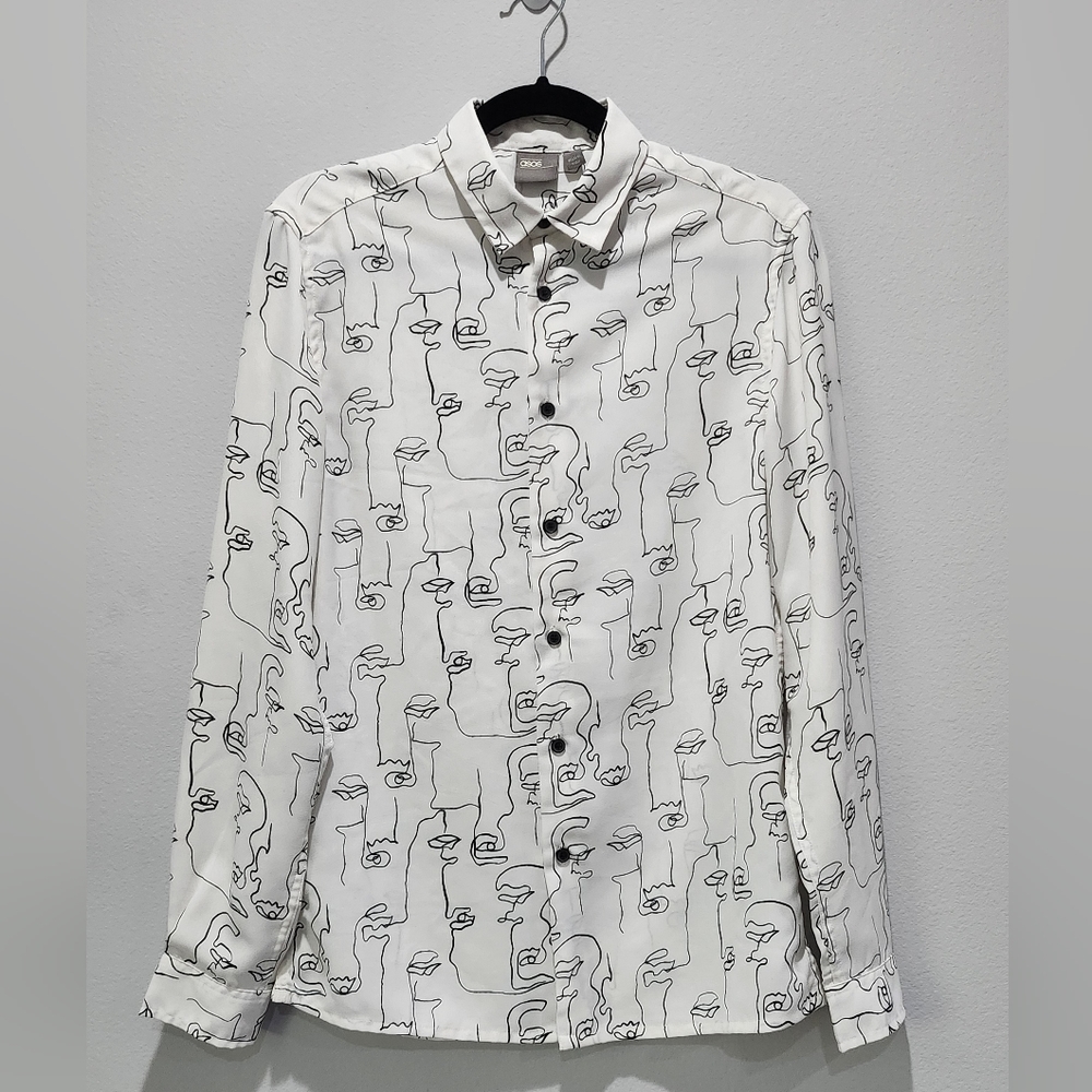 ASOS Face Printed Shirts White S